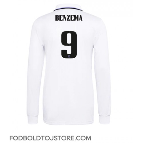 Real Madrid Karim Benzema #9 Hjemmebanetrøje 2022-23 Langærmet